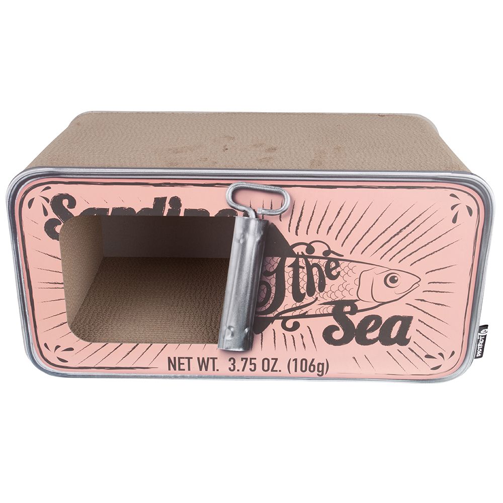 District 70 Sardine 2-in-1 Cardboard Cat Scratcher & Cave
