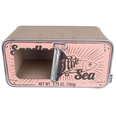 District 70 Sardine 2-in-1 Cardboard Cat Scratcher & Cave