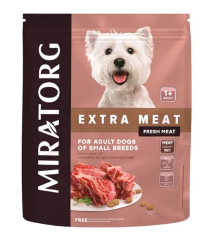 Miratorg EXTRA MEAT with Black Angus Beef for Small Breed Dog Dry Food