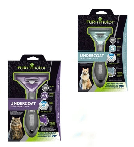 FURminator Undercoat DeShedding Tool for Long Hair Cats