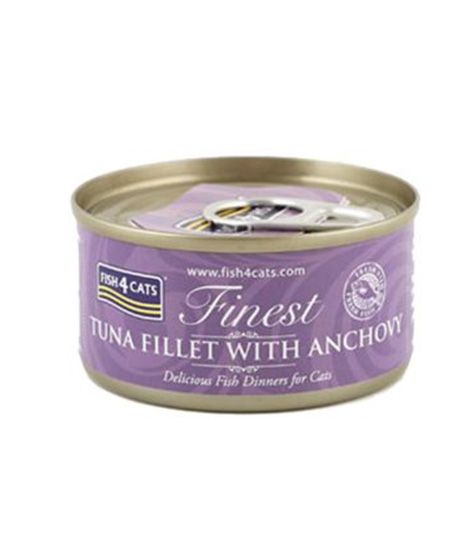 Fish4Cats Finest Tuna Fillet with Anchovy Wet Cat Food 70g
