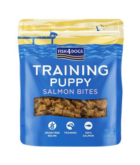 Fish4Dogs Training Salmon Bites Puppy Treats 80g