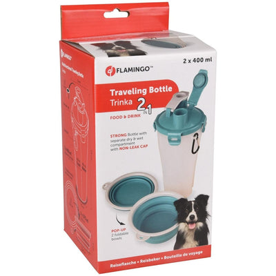 Flamingo 2-in-1 Trinka Traveling Bottle