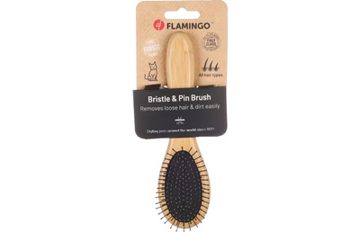 Flamingo Bristle & Pin Babu Cat Brush Small