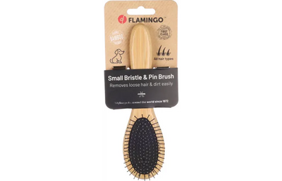 Flamingo Bristle & Pin Babu Dog Brush