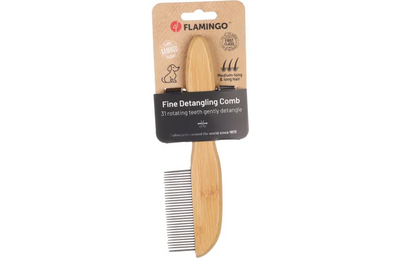 Flamingo Fine Detangling Rotating 31 Pins Dog Comb