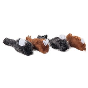 Flamingo Frank Mouse Brown/Black Plush Cat Toy 5cm