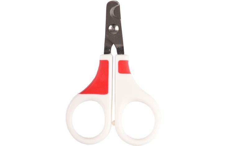 Flamingo Groo'Me Fausto Cat Nail Scissors White/Red