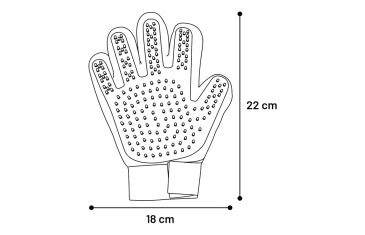 Flamingo Mandy Grooming Wash Glove 24cm
