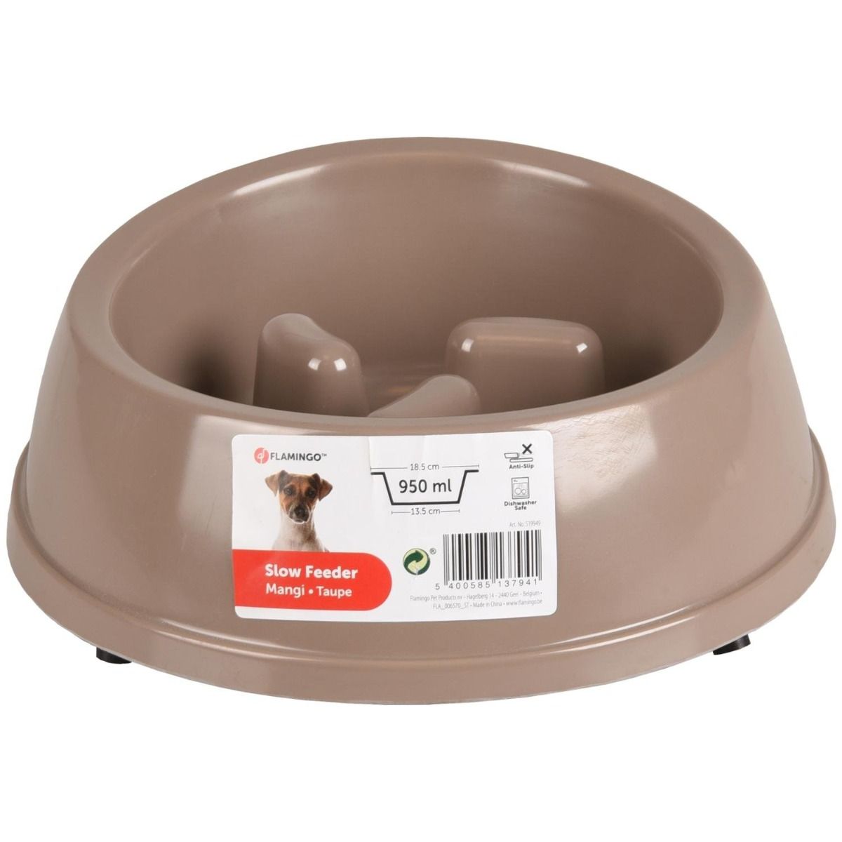 Flamingo Mangi Dog Slow Feeder