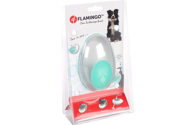 Flamingo Margo 2-in-1 Clean & Massage Dog Brush