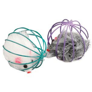 Flamingo Marpy Ball Wire with Mouse Cat Toy
