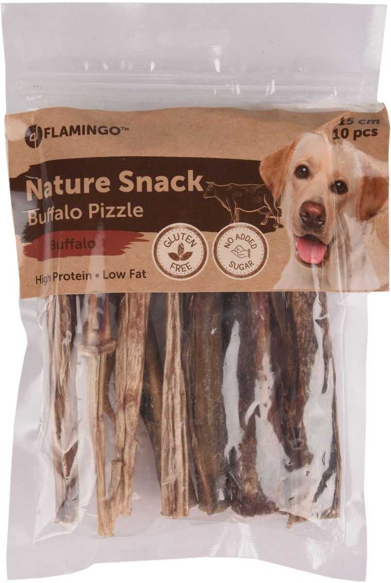 Flamingo Nature Snack Buffalo Pizzle Dog Treats