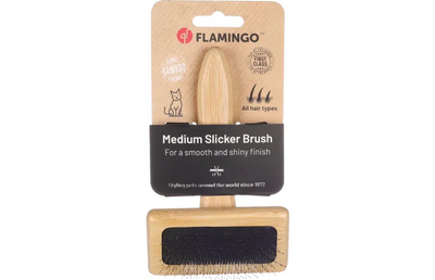 Flamingo Slicker Brush Babu Smooth & Shiny Cat Brush