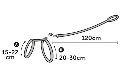 Flamingo Topo Mouse Motif Kitten Harness & Leash Black 20-35cm 10mm