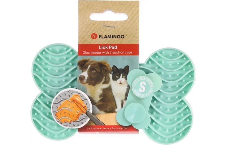 Flamingo Yummy Silicone Bone Lick Pad
