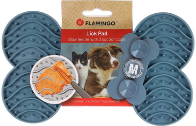 Flamingo Yummy Silicone Bone Lick Pad