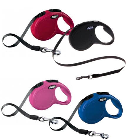 Flexi New Classic Retractable Tape Leash for Dogs