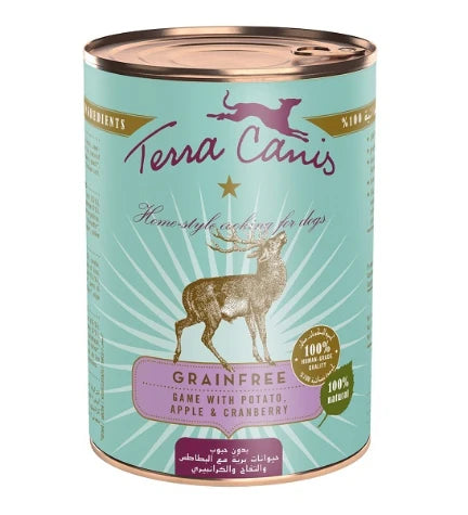 Terra Canis Grain Free Game Venison Dog Wet Food 400G