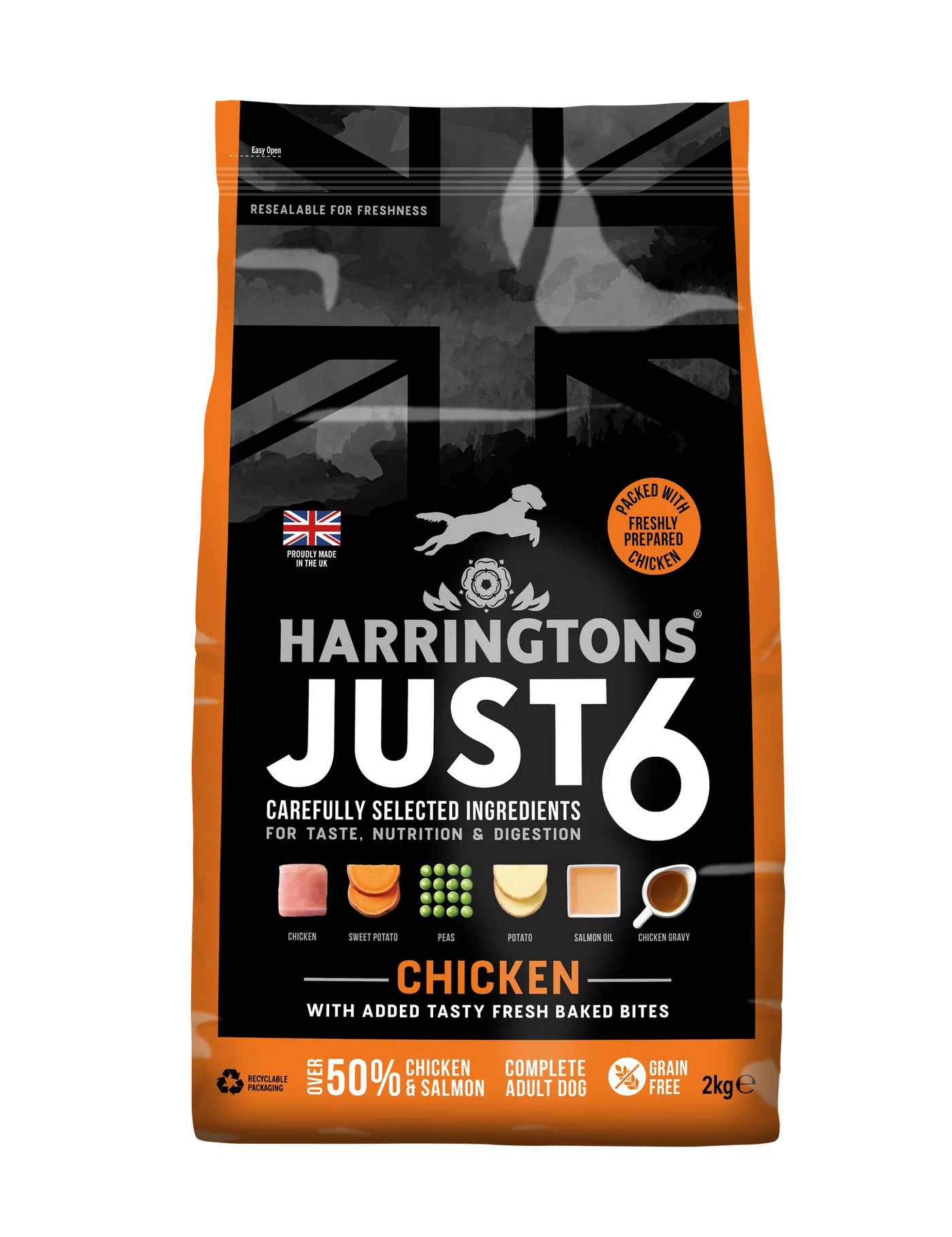 Harringtons Just 6 Chicken Grain Free Adult Dry Dog Food