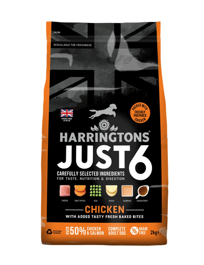 Harringtons Just 6 Chicken Grain Free Adult Dry Dog Food