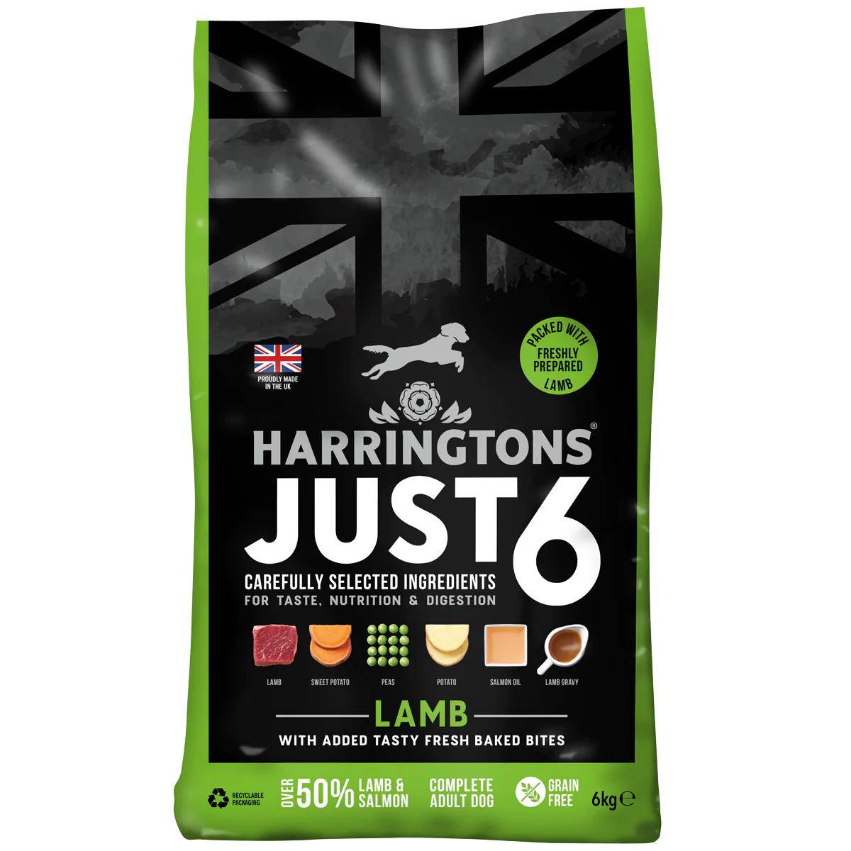 Harringtons Just 6 Lamb Grain Free Adult Dry Dog Food