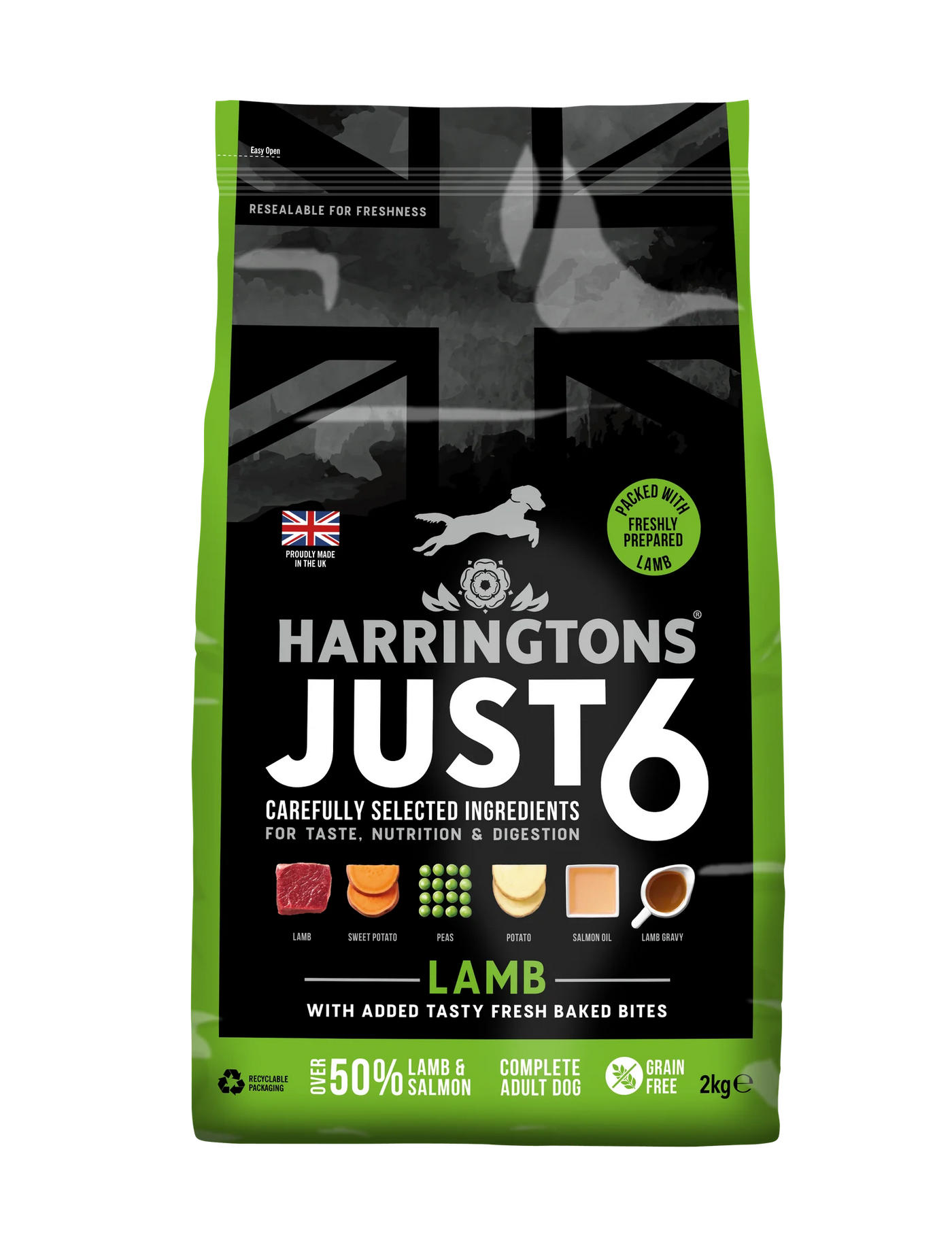 Harringtons Just 6 Lamb Grain Free Adult Dry Dog Food