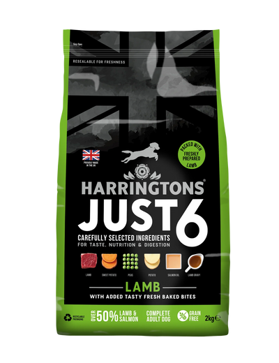 Harringtons Just 6 Lamb Grain Free Adult Dry Dog Food