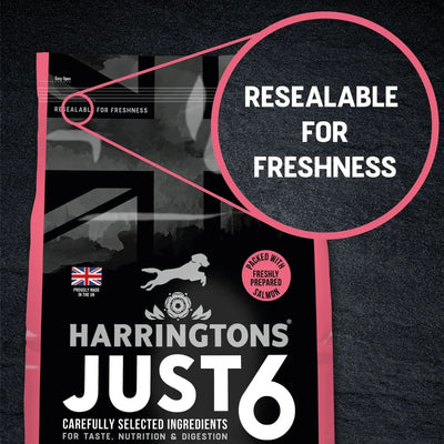 Harringtons Just 6 Salmon Grain Free Adult Dry Dog Food