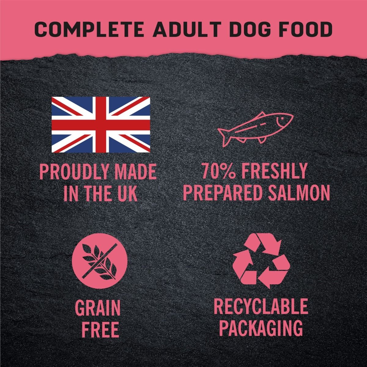 Harringtons Just 6 Salmon Grain Free Adult Wet Dog Food 380g
