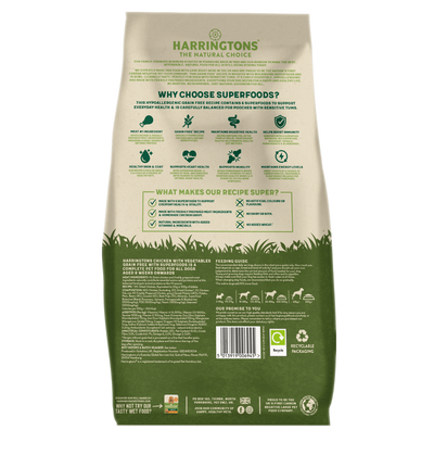 Harringtons Superfoods Chicken with Vegetables Adult Dry Dog Food