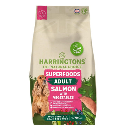 Harringtons Superfoods Salmon with Vegetables Adult Dry Dog Food
