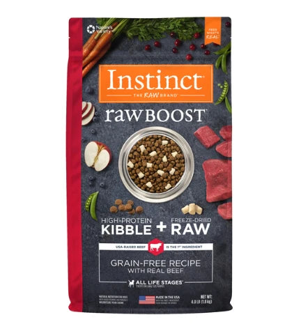 Instinct Raw Boost Kibble Beef Dry Dog Food