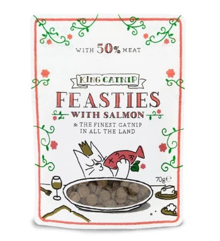 King Catnip Feasties Salmon Cat Treats 70G