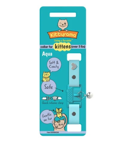 Kittyrama Aqua Kitten Collar