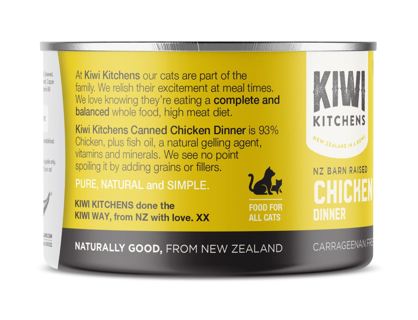 Kiwi Kitchens Barn Raised Chicken Dinner Canned Wet Cat Food