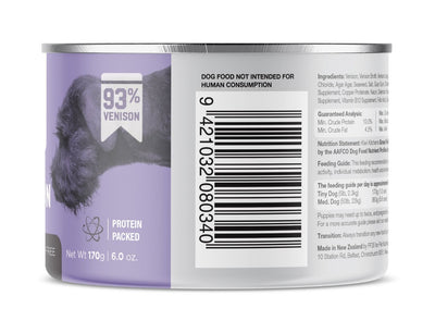 Kiwi Kitchens Grass Fed Venison Dinner Canned Wet Dog Food