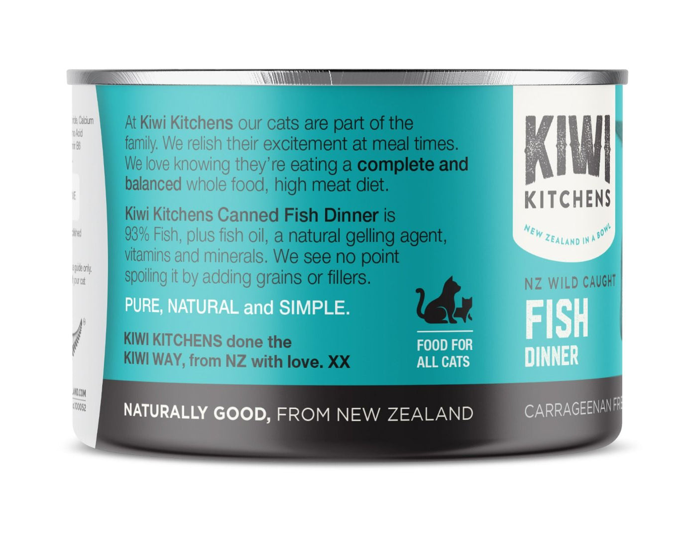 Kiwi Kitchens Wild Caught Fish Dinner Canned Wet Cat Food