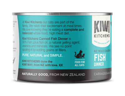 Kiwi Kitchens Wild Caught Fish Dinner Canned Wet Cat Food