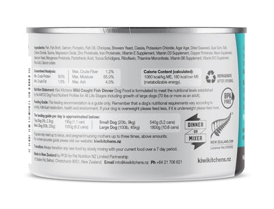 Kiwi Kitchens Wild Caught Fish Dinner Canned Wet Dog Food