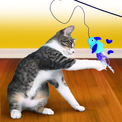Kong Active Feather Teaser Wand Cat Toy