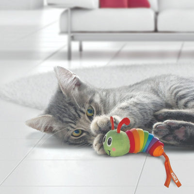Kong Bat-A-Bout Clacks Caterpillar Cat Toy