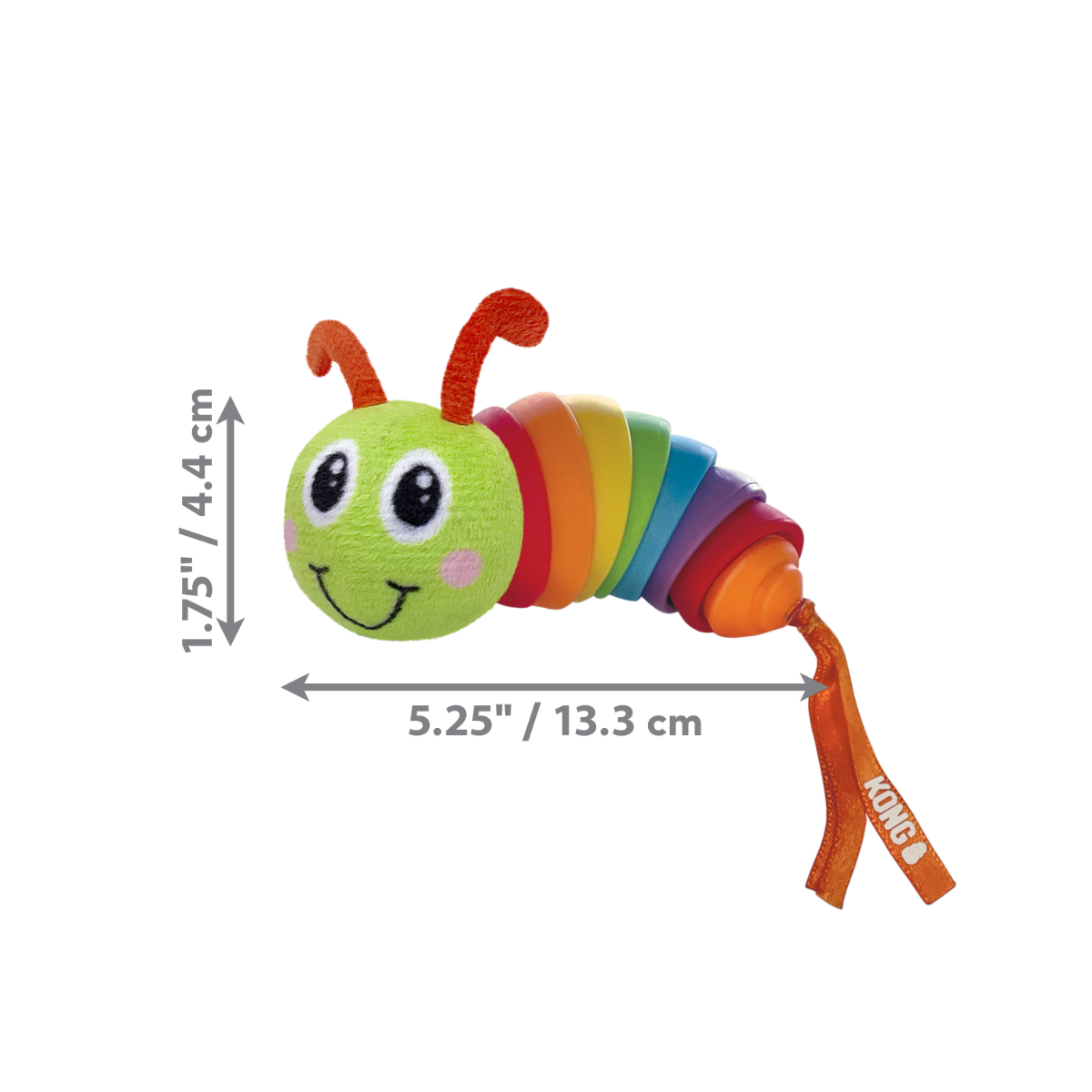Kong Bat-A-Bout Clacks Caterpillar Cat Toy