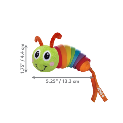 Kong Bat-A-Bout Clacks Caterpillar Cat Toy