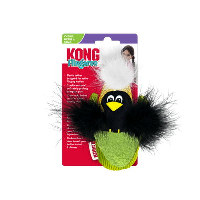 Kong Flingaroo Corny Plush Feather Cat Toy
