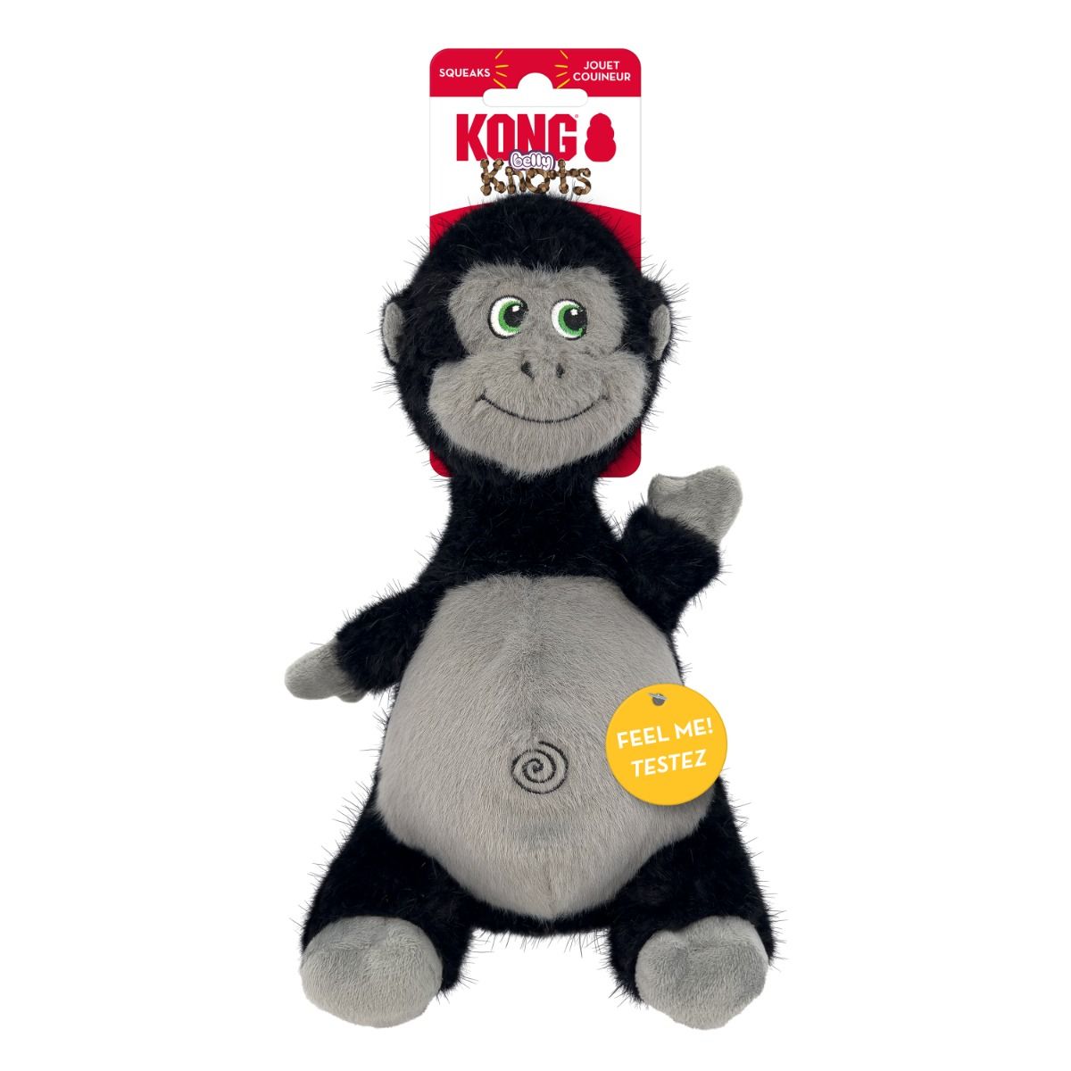 Kong Knots Belly Gorilla Squeaker Dog Toy