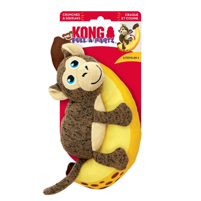 Kong Pull-A-Partz Pals Monkey Squeaker Dog Toy