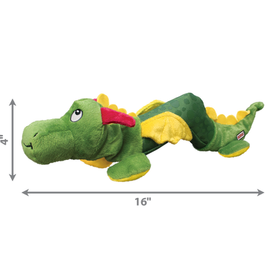 Kong Shakers Dragon Plush Squeaker Dog Toy