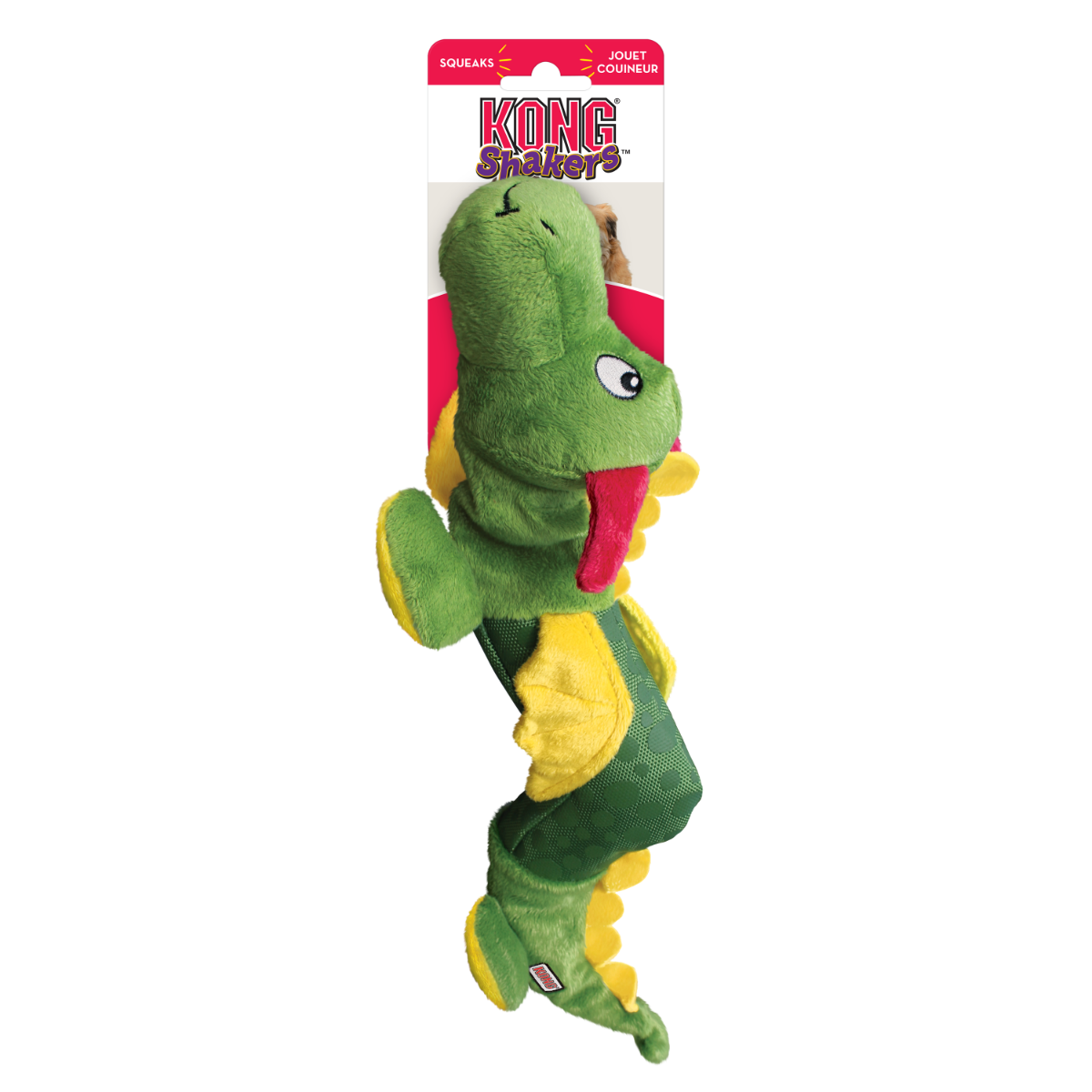 Kong Shakers Dragon Plush Squeaker Dog Toy