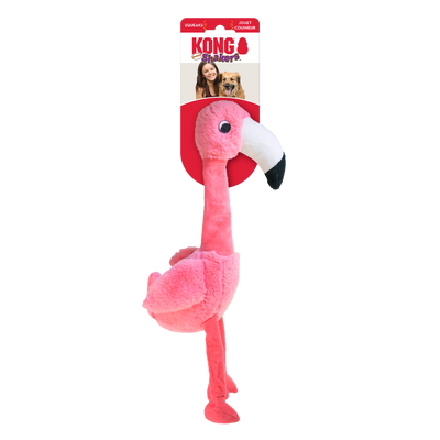 Kong Shakers Honkers Flamingo Plush Squeaker Dog Toy
